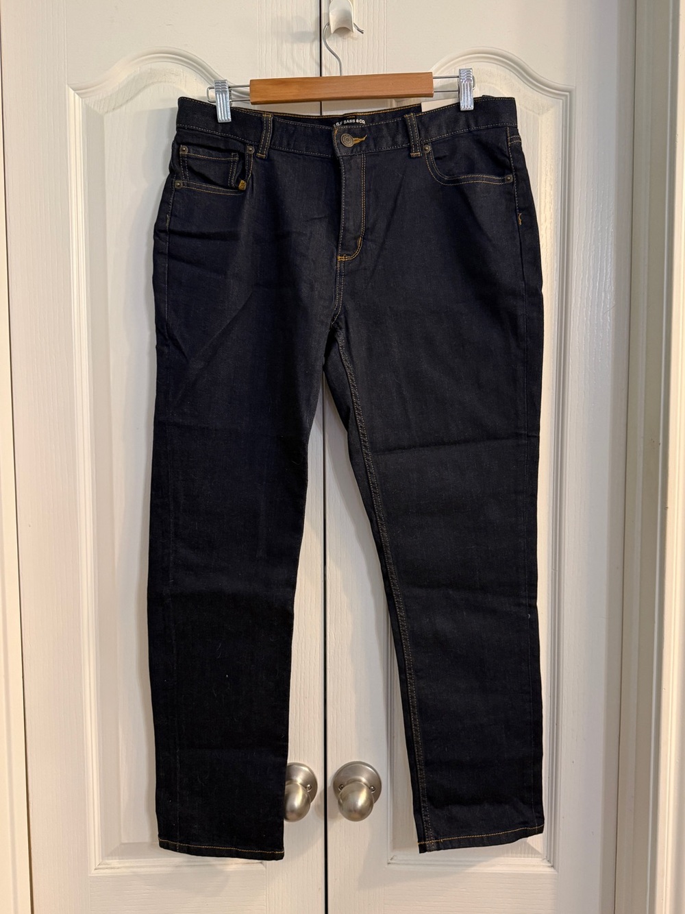 Bass Women's Straight Leg Jeans in Dark Indigo